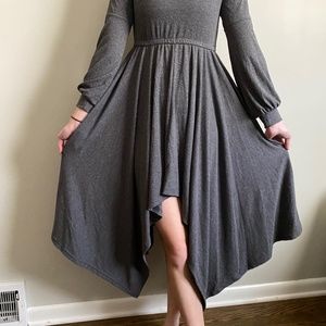 Mia Joy grey long sleeve dress like NEW